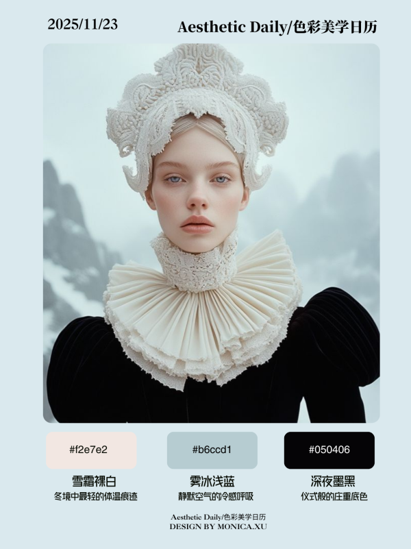 牛股堂 色彩美学日历11.23：冷峻 · 神圣 · 仪式感